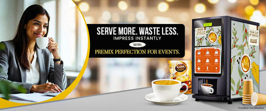 premix based coffee machine for event spaces