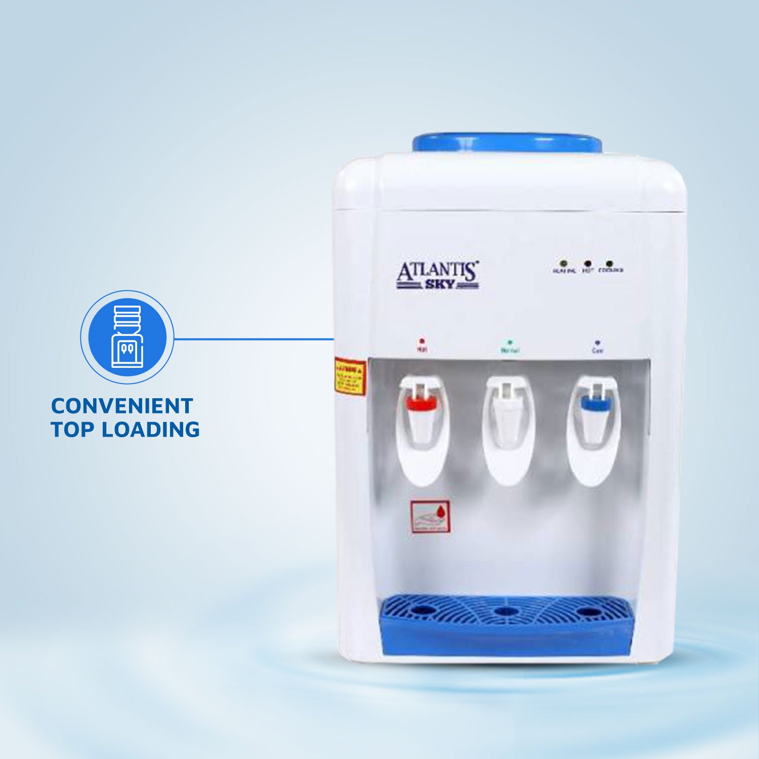 ATLANTIS SKY (Hot Normal & Cold )Table Top Water Dispenser