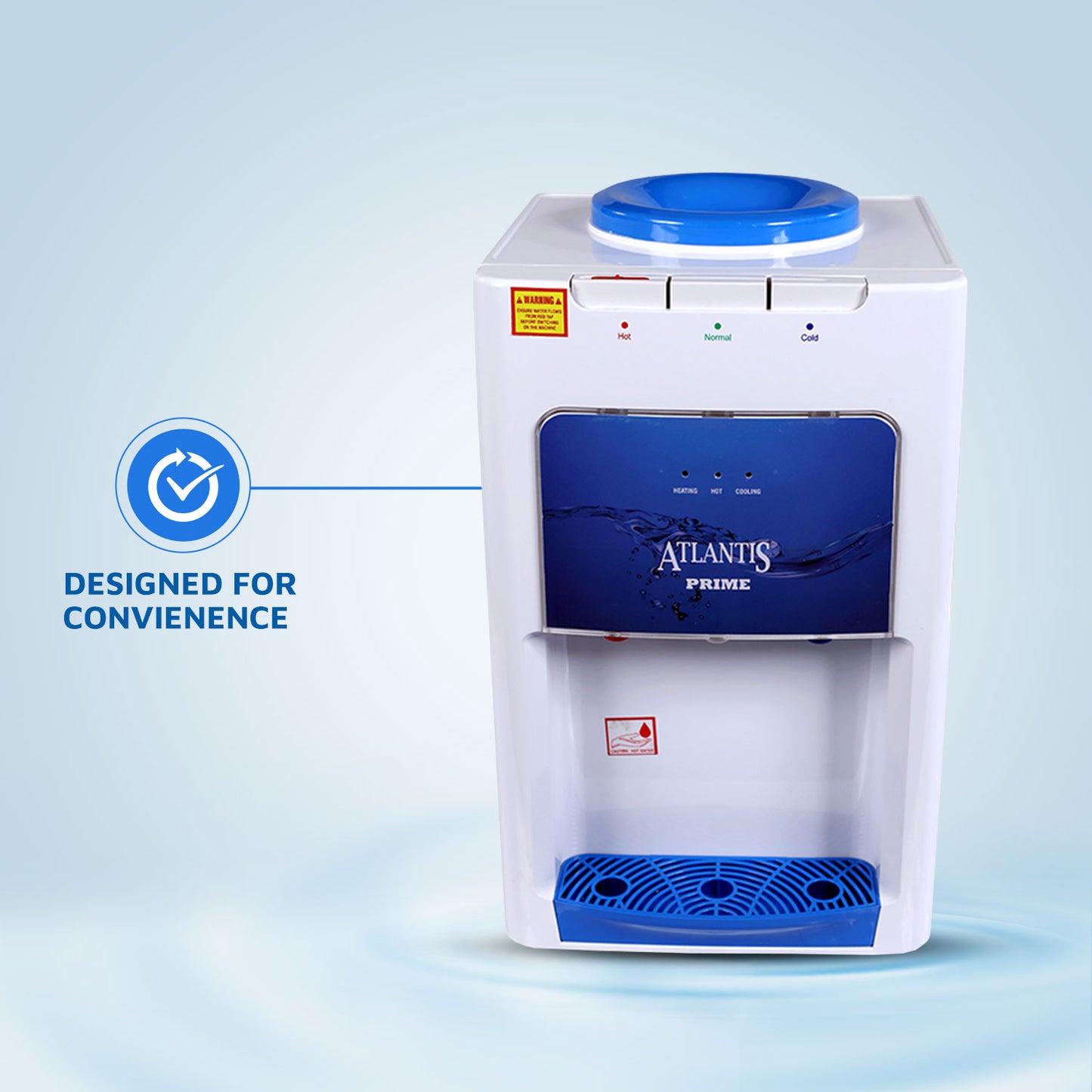 ATLANTIS PRIME (Hot Normal & Cold) Table Top Water Dispenser