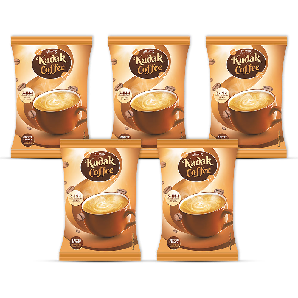 ATLANTIS Kadak 3-in-1 Coffee Premix – 1kg Pack for Strong Taste | Best for Vending Machines