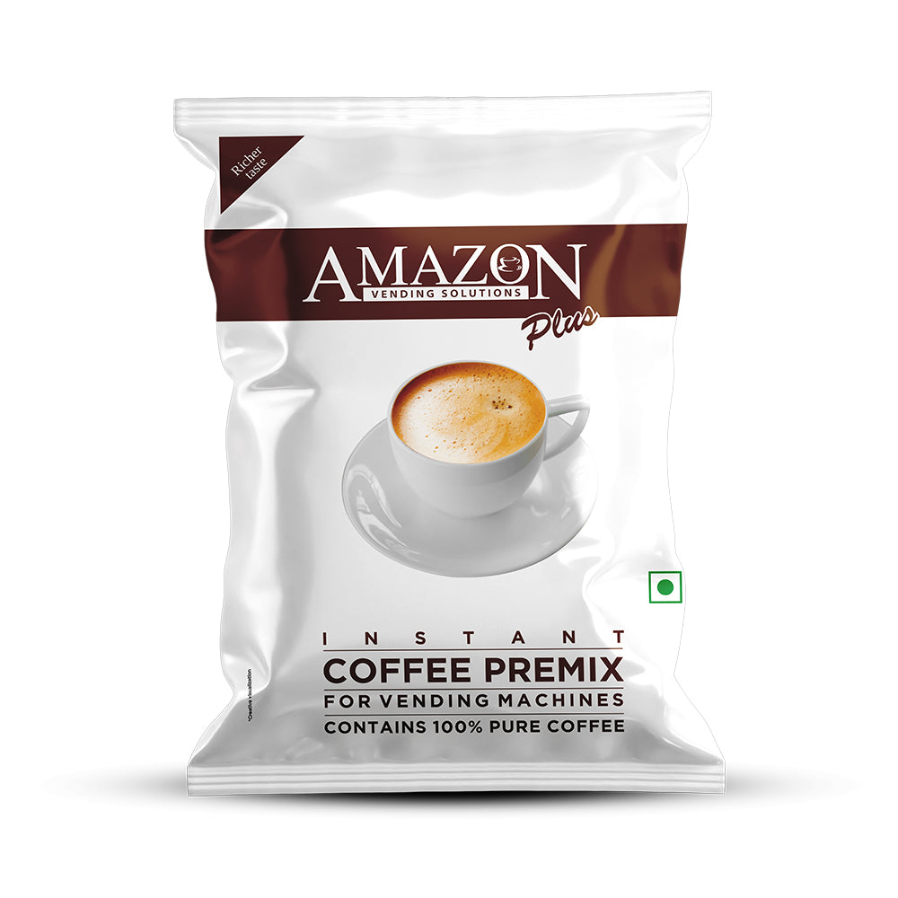 AMAZON Plus 3-in-1 Coffee Premix Powder – Instant Coffee Solution for Vending Machines | Quick to Serve, Easy to Enjoy
