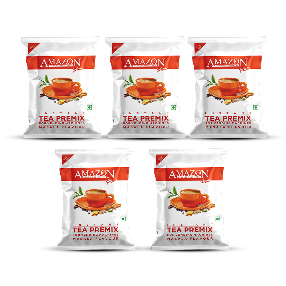 AMAZON Plus Masala 3-in-1 Tea Premix Powder 1KG for Vending Machine | No Milk, Sugar Required