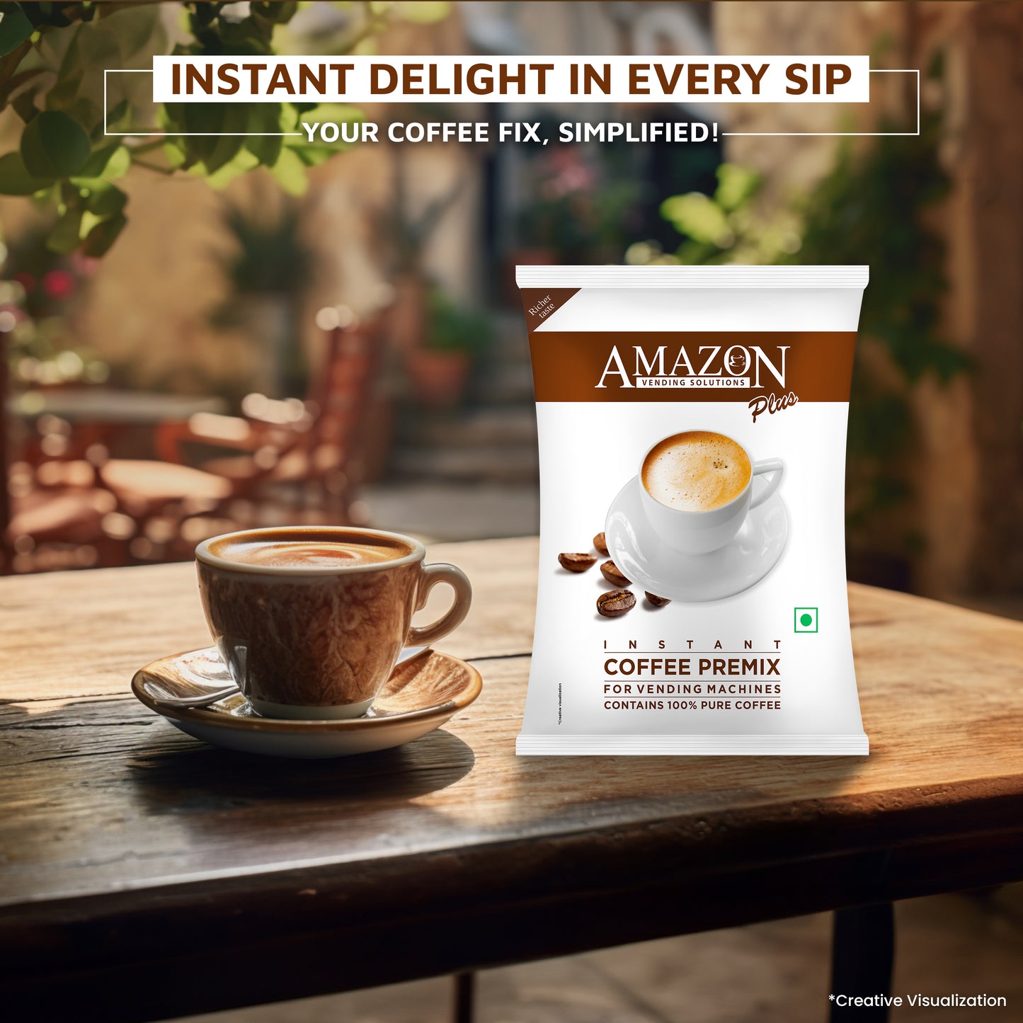 AMAZON Plus 3-in-1 Instant Coffee Premix