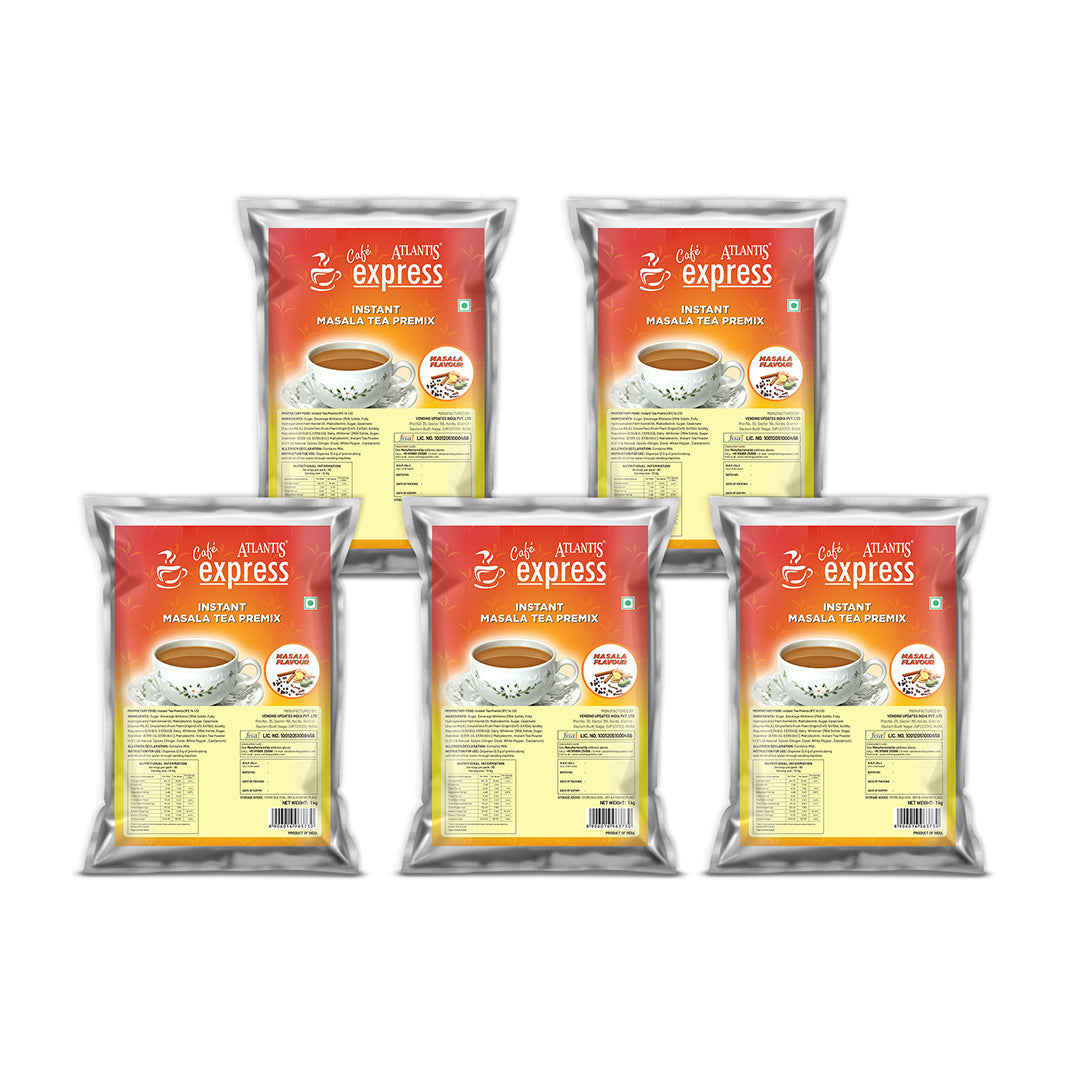 Cafe Express 3-in-1 Masala Tea Premix – 1kg Pack | Spicy Chai for Vending Machines | Just Add Hot Water