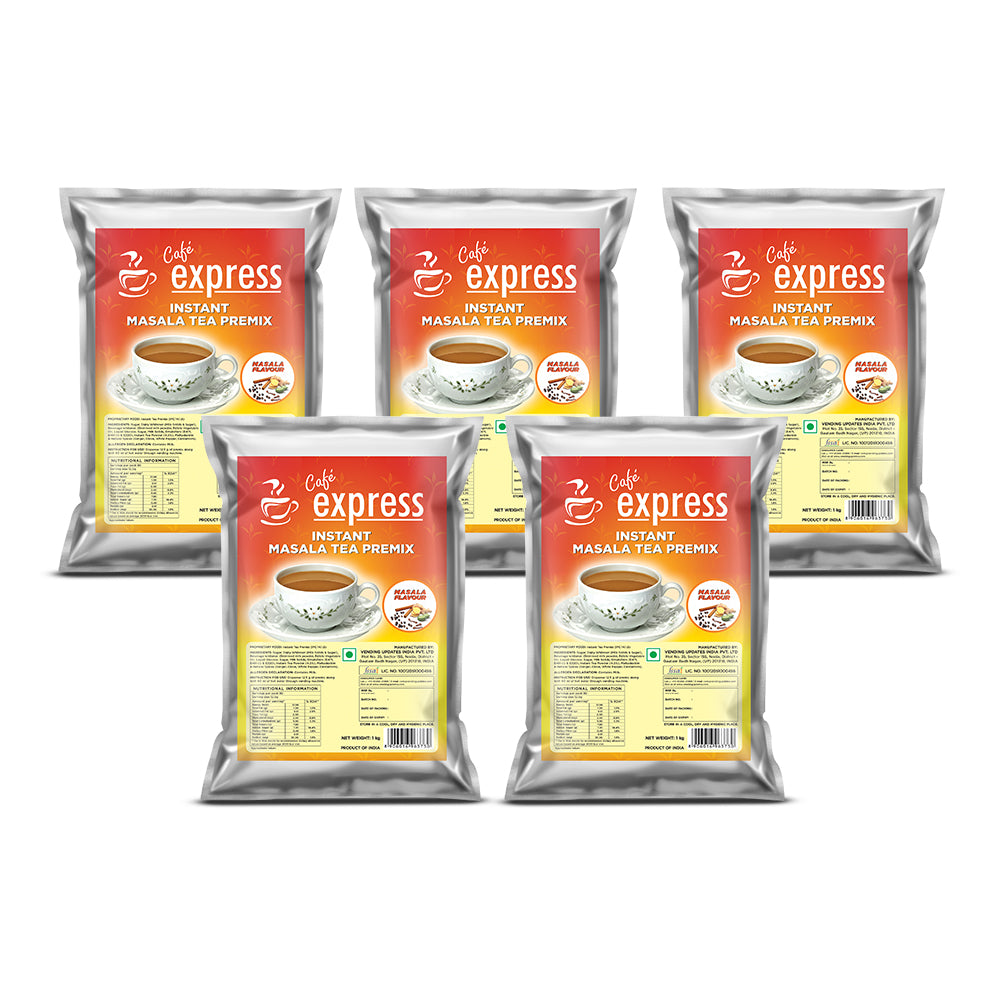 Cafe Express 3-in-1 Masala Tea Premix – 1kg Pack | Spicy Chai for Vending Machines | Just Add Hot Water
