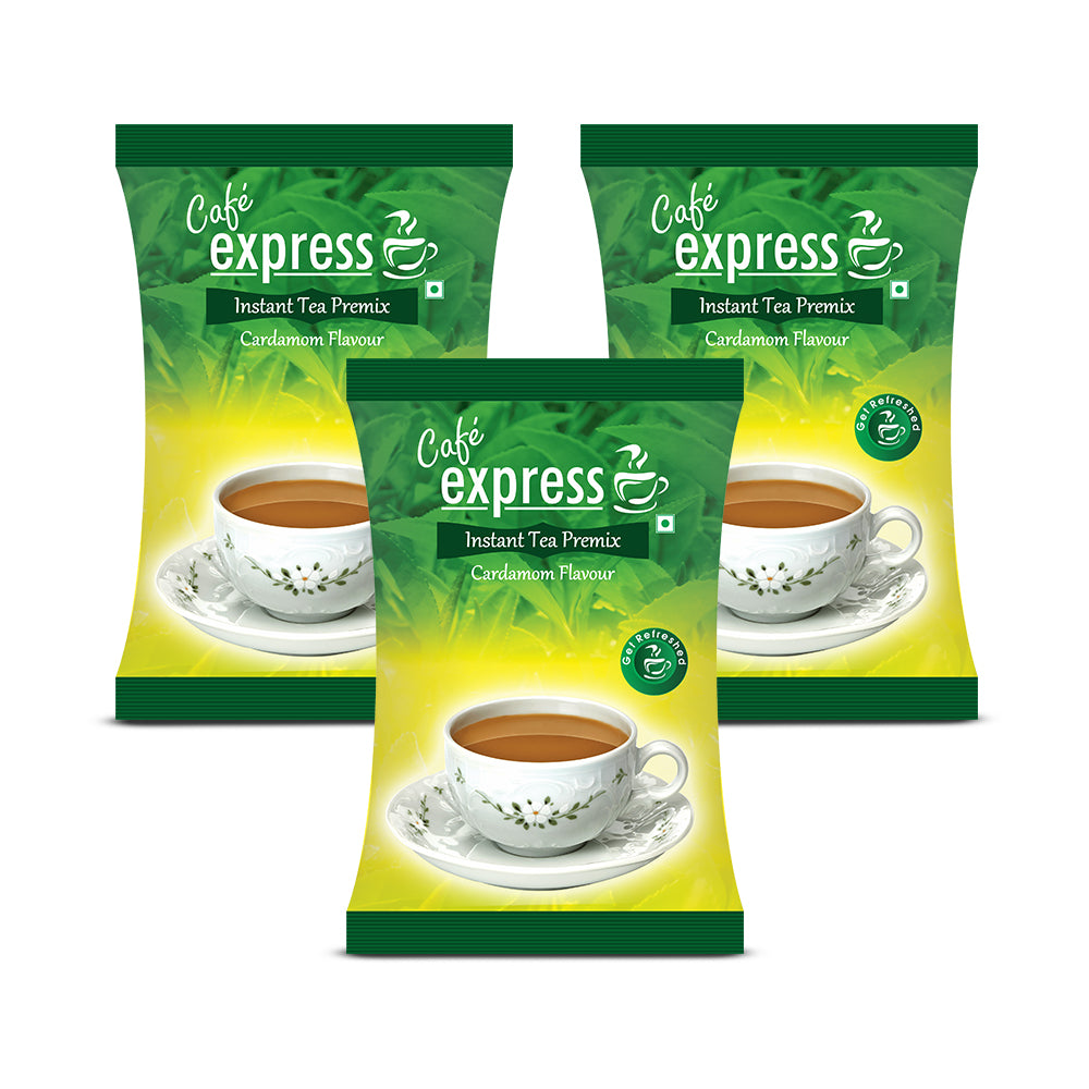 Cafe Express 3-in-1 Cardamom Tea Premix – 1kg Pack | Bold Flavour for Vending Machines | No Milk or Sugar Needed
