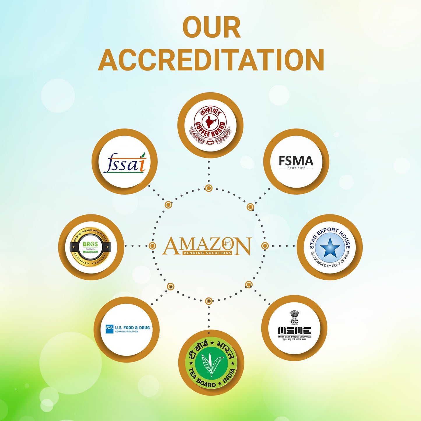 AMAZON Cappuccino 3-in-1 Coffee Premix Ours Accreditation