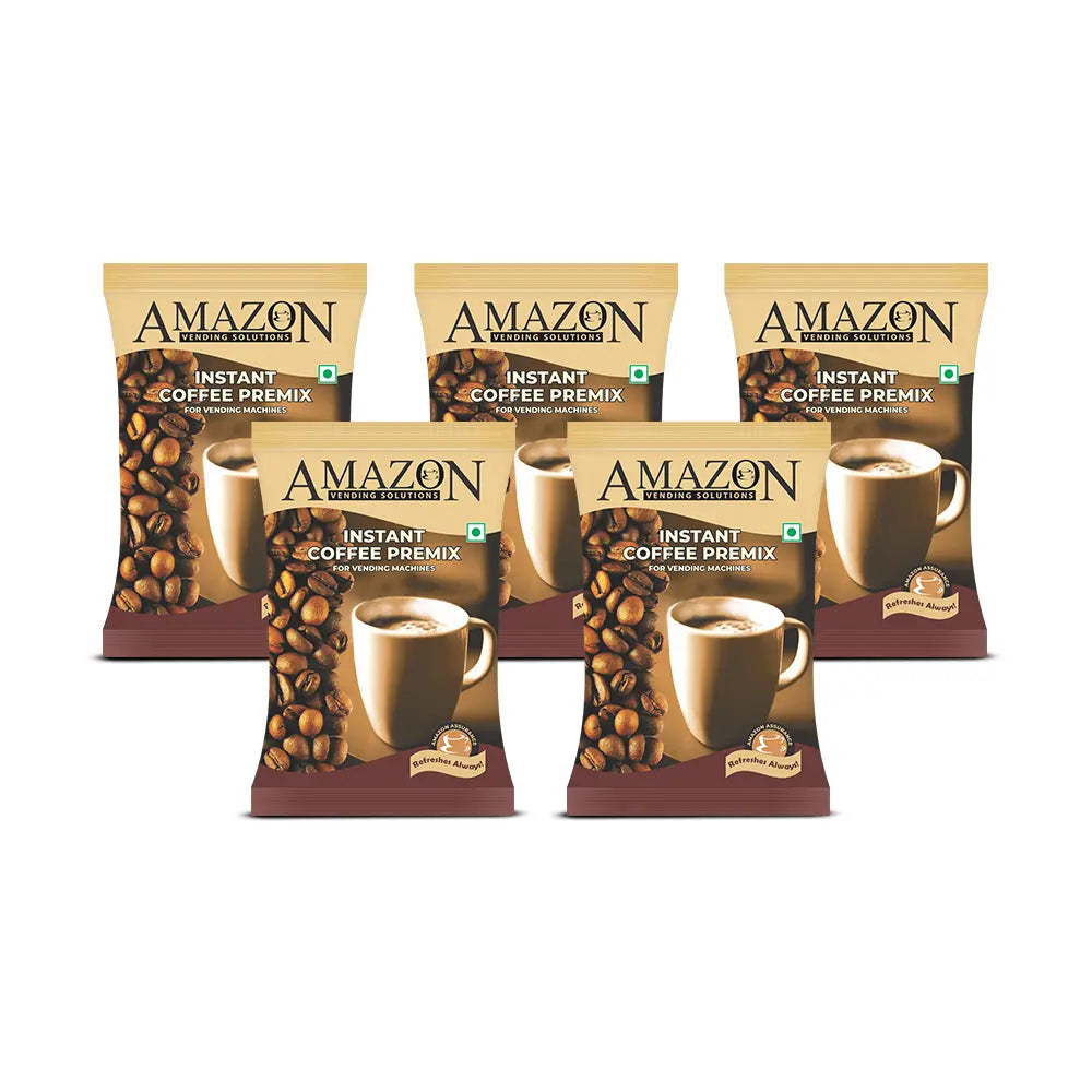 AMAZON Premium 3-in-1 Coffee Premix – Smooth Blend for Vending Machines | Instant Café-Style Coffee