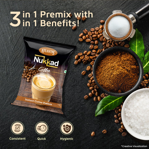 ATLANTIS Nukkad 3 in 1 Instant Coffee Powder