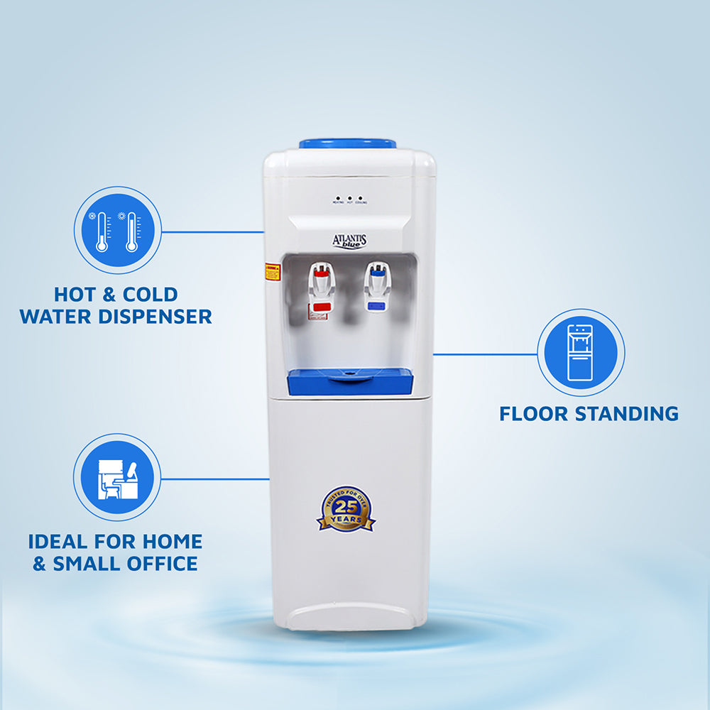 ATLANTIS BLUE Hot & Cold Floor Standing Water Dispenser (No Normal)- 2 Taps