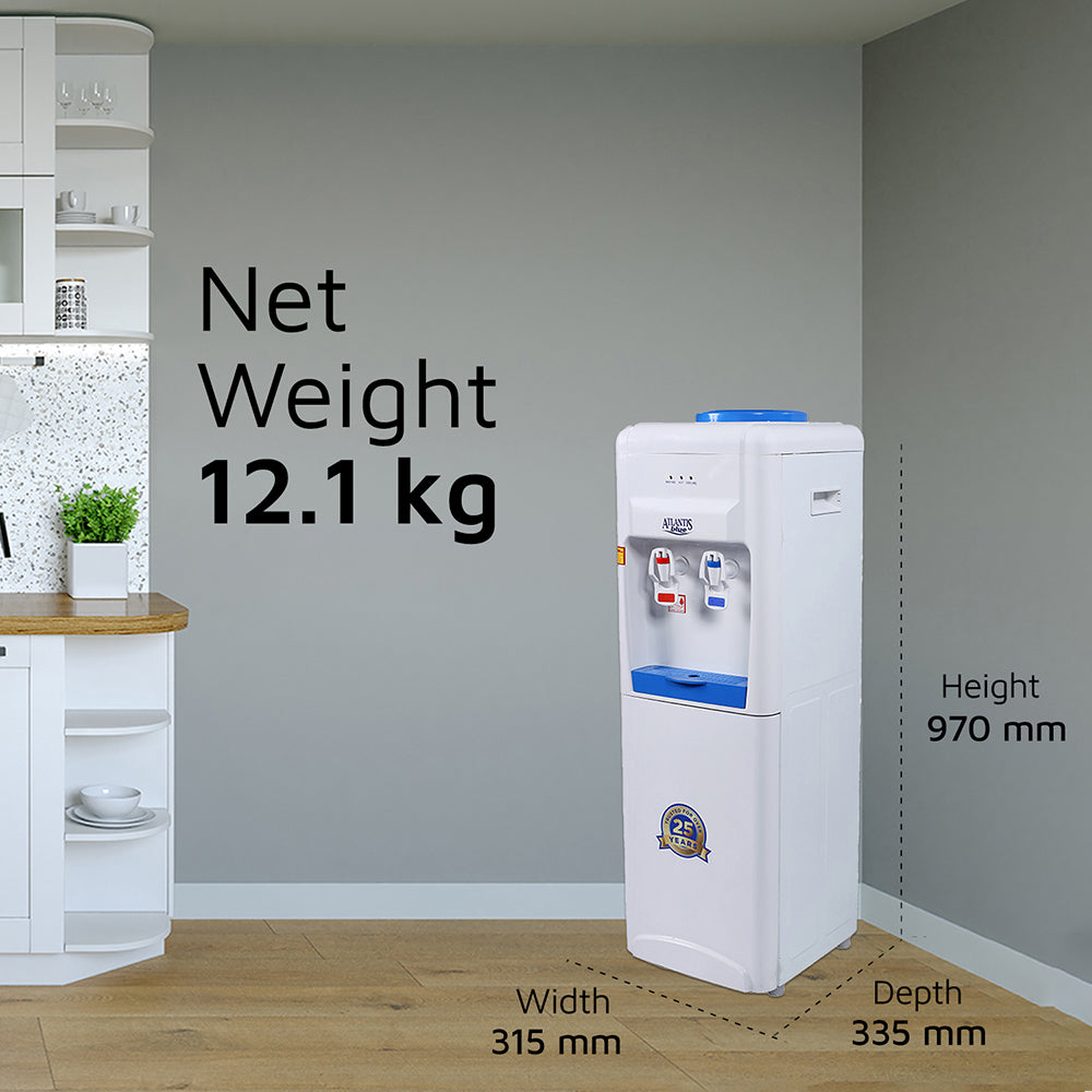 ATLANTIS BLUE Hot & Cold Floor Standing Water Dispenser (No Normal)- 2 Taps