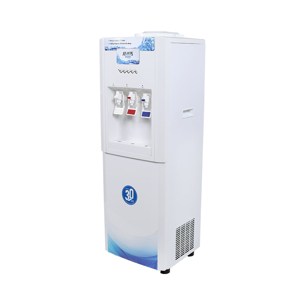 ATLANTIS SUPER Floor Standing Water Dispenser with RO Compatible (Available Space for RO Setup)- 3 Taps (15l Large Cold Tank Capacity)