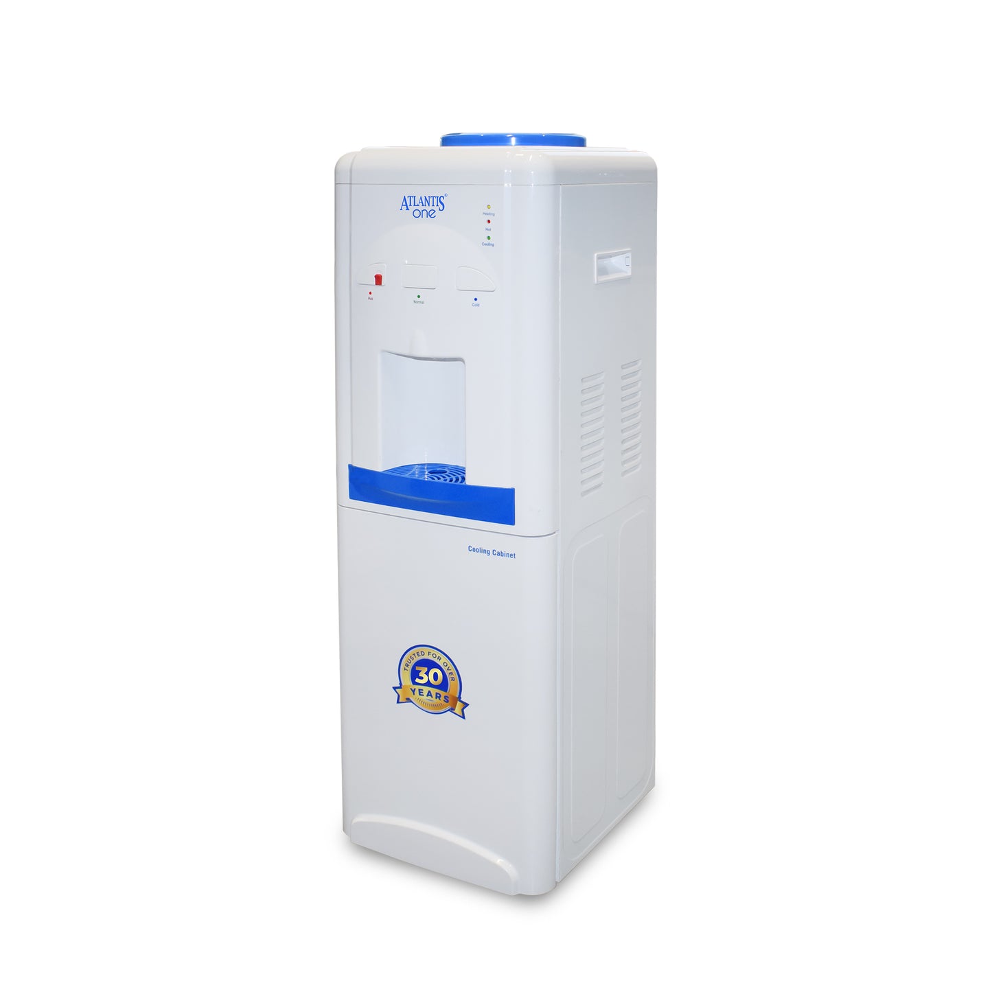 ATLANTIS ONE | 18L Cooling Cabinet | Single Outlet Design | Smart Push Buttons | Hot, Normal & Cold Water | 2.5L/Hour Cooling Capacity | Space-Saving