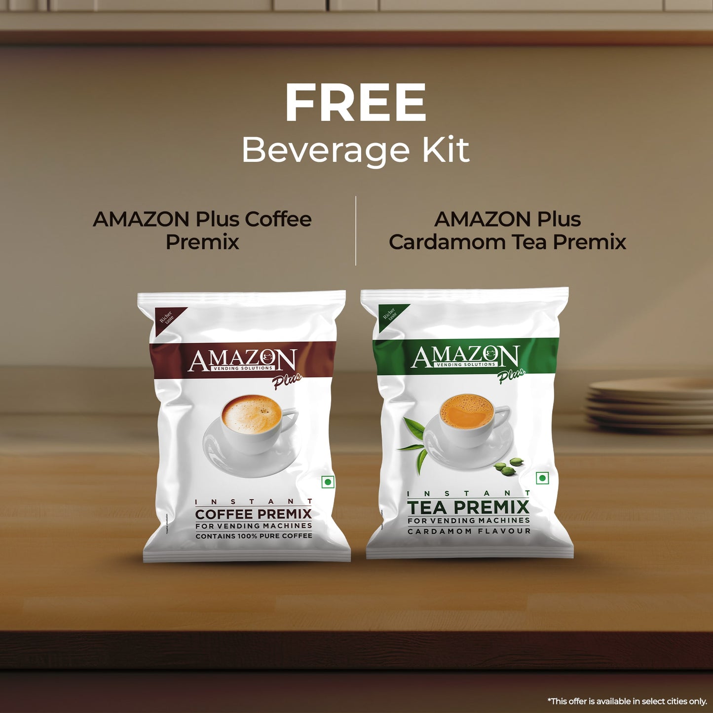 ATLANTIS CLASSIC 2-Lane Tea and Coffee Vending Machine 2 Ltrs hot Tank