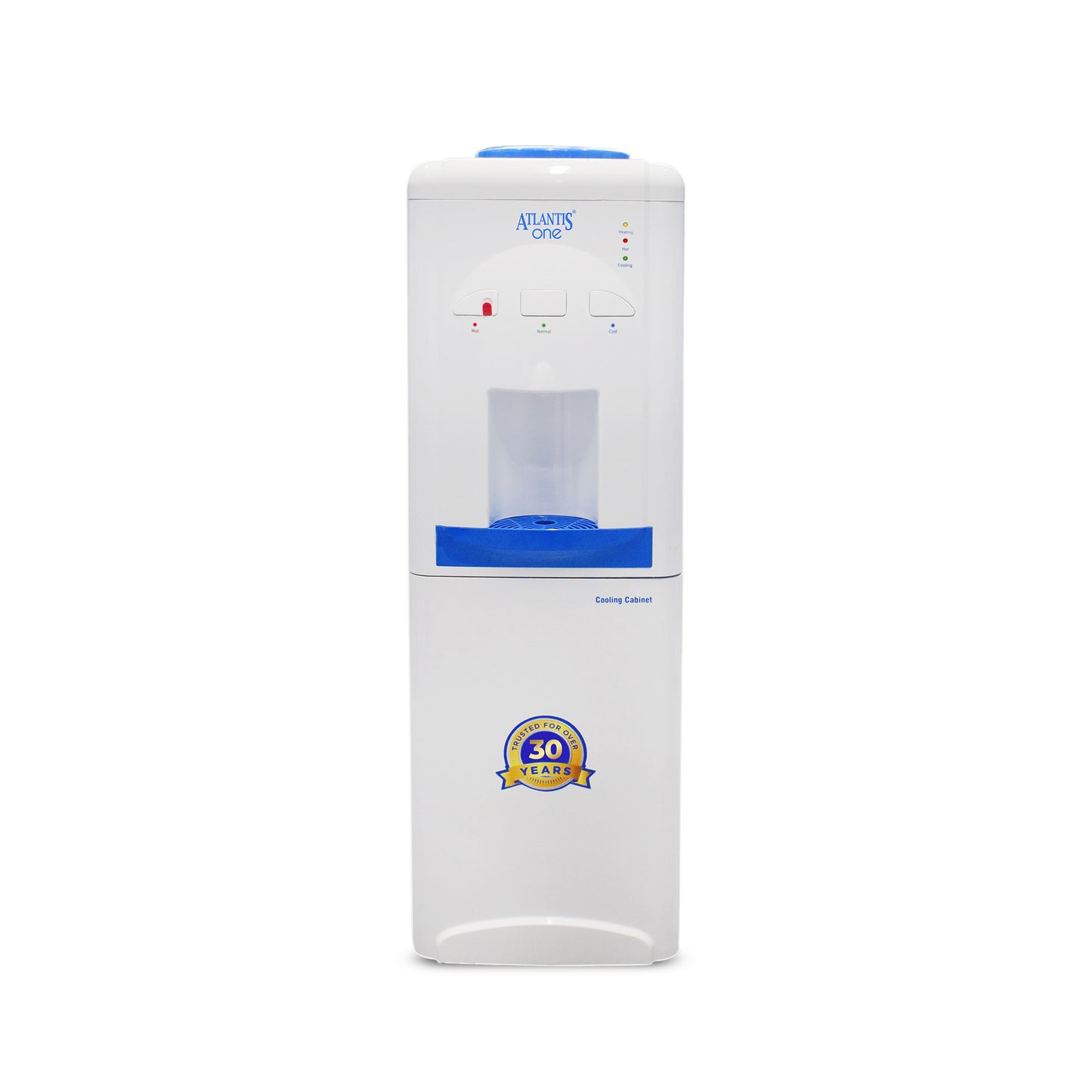 ATLANTIS ONE | 18L Cooling Cabinet | Single Outlet Design | Smart Push Buttons | Hot, Normal & Cold Water | 2.5L/Hour Cooling Capacity | Space-Saving