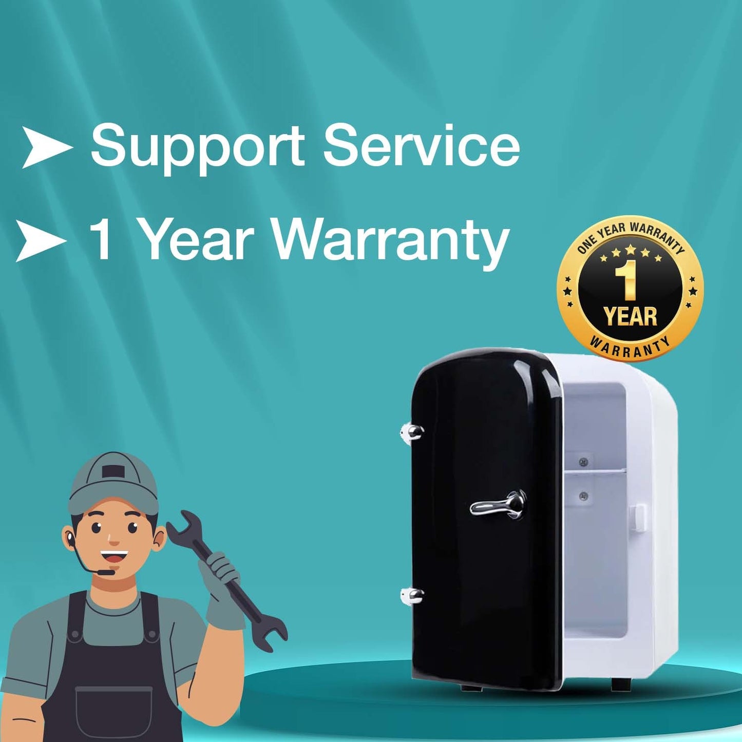 ATLANTIS Mini Milk Storage Fridge for Coffee Machines