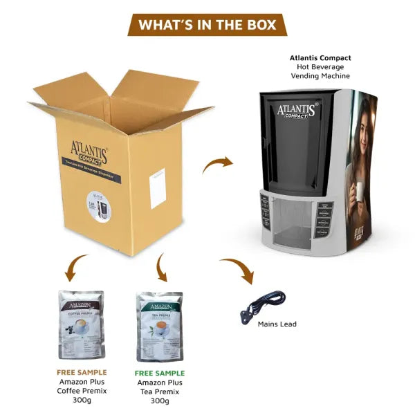 2 Lane Compact Tea Coffee Machine Open Box