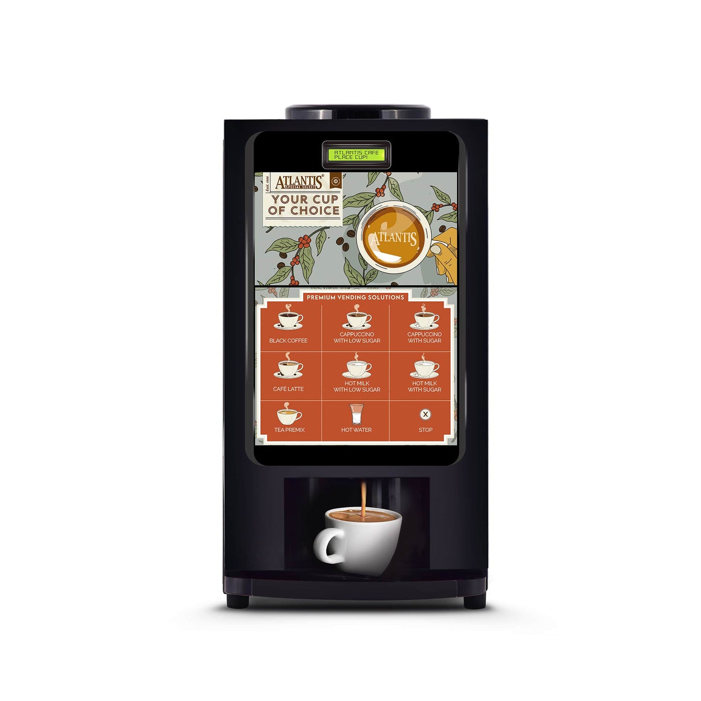ATLANTIS SPECIAL SELECT Hot Beverage Dispensing Machine With 7 Options Hot Beverage| Optional Hot Water