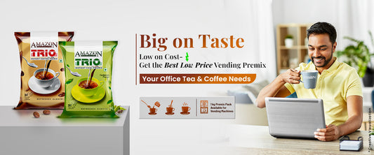 Enjoy Great Taste on a Budget: Amazon Trio 3-in-1 Low-Price Instant Tea and Coffee for Vending Machines