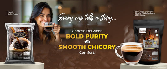 Pure Coffee vs. Chicory Blend