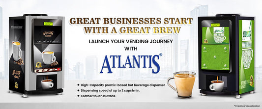 Great businesses start with a great brew Launch your vending journey with Atlantis