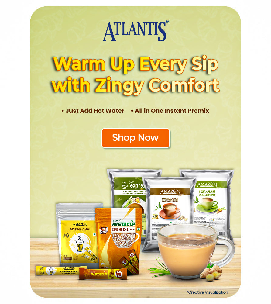 Instant Ginger Tea | Convenient | 1KG & Sachets also Available