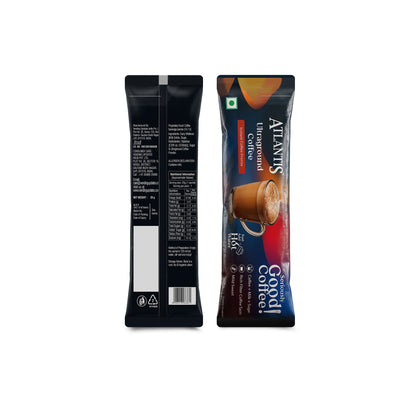 ATLANTIS Ultraground Instant Coffee Premix | Rich Filter Coffee Inspired Taste with Milk & Sugar | Just Add Hot Water | 5 Sachets | Travel Friendly