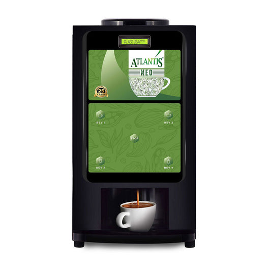 ATLANTIS NEO 3-Lane Tea and Coffee Vending Machine- Dedicated Hot Water
