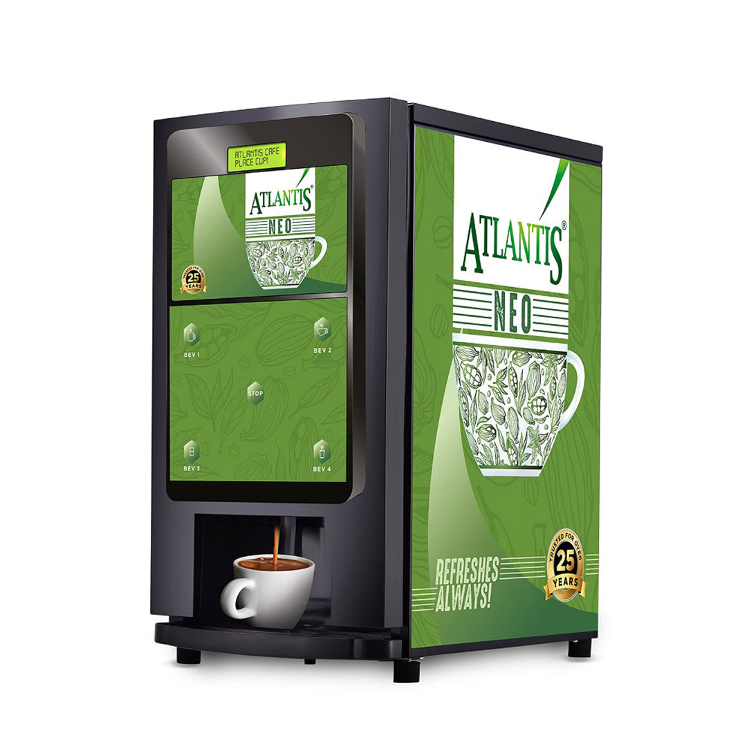 ATLANTIS NEO 4-Lane Tea and Coffee Vending Machines - Dedicated Hot Water