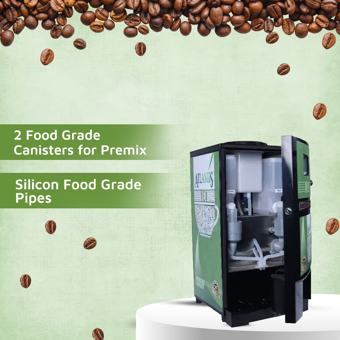 ATLANTIS NEO 2-Lane Tea and Coffee Vending Machine