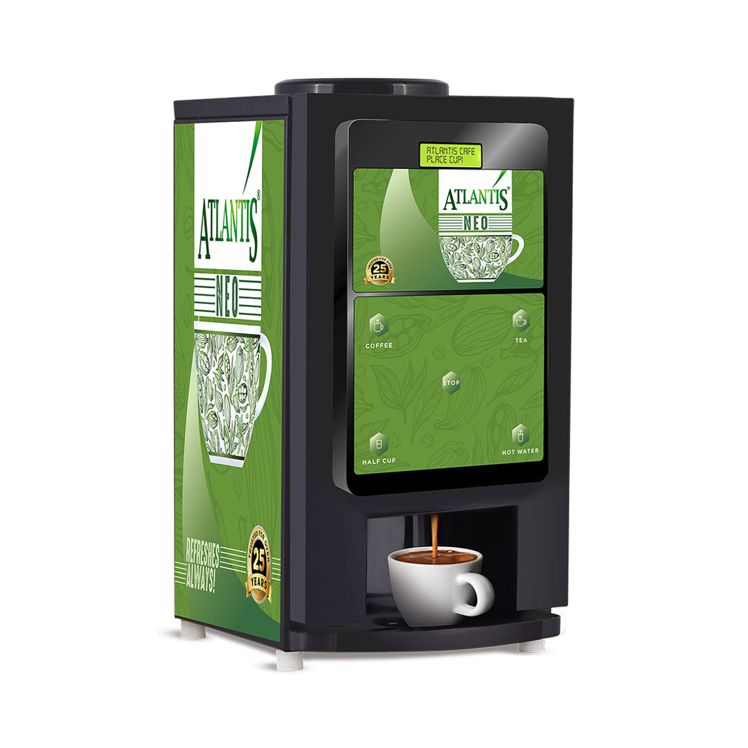 ATLANTIS NEO COIN OPERATED 2-Lane Tea and Coffee Vending Machine