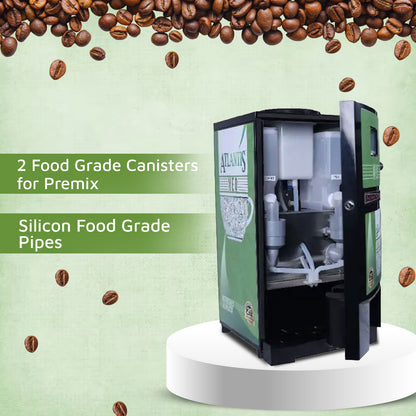 ATLANTIS NEO COIN OPERATED 2-Lane Tea and Coffee Vending Machine