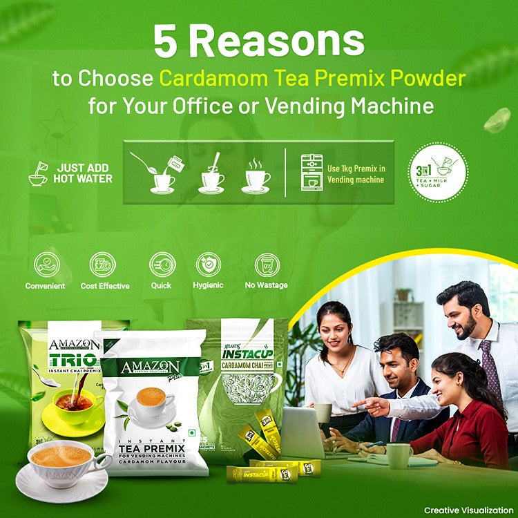 5 Reasons to Choose Cardamom Tea Premix for Workplace