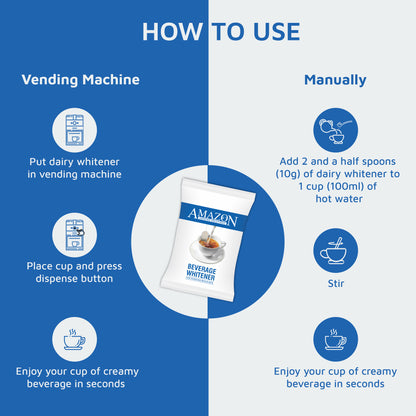 How to Use AMAZON Dairy Beverage Whitener Powder
