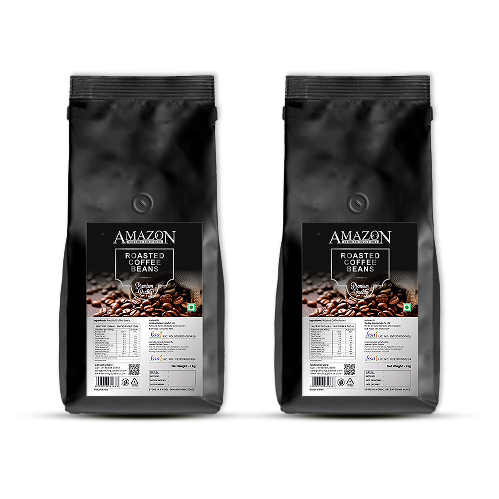 AMAZON Roasted Coffee Beans | 1kg | Uses in Atlantis Brew Coffee Machine