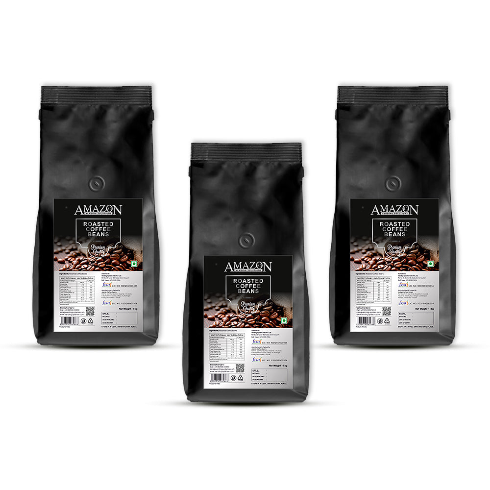 AMAZON Roasted Coffee Beans | 1kg | Uses in Atlantis Brew Coffee Machine