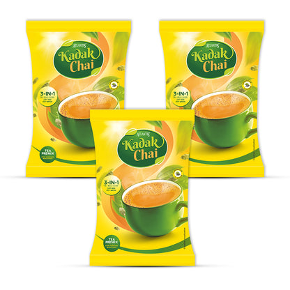 ATLANTIS Kadak 3-in-1 Cardamom Tea Premix Powder | 1KG Pack | No Milk, Sugar Required