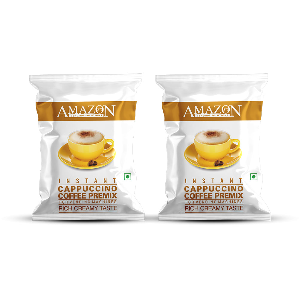 AMAZON Cappuccino 3-in-1 Coffee Premix | Rich Creamy Taste | Uses in Vending Machine