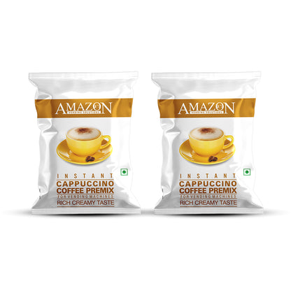 AMAZON Cappuccino 3-in-1 Coffee Premix | Rich Creamy Taste | Uses in Vending Machine