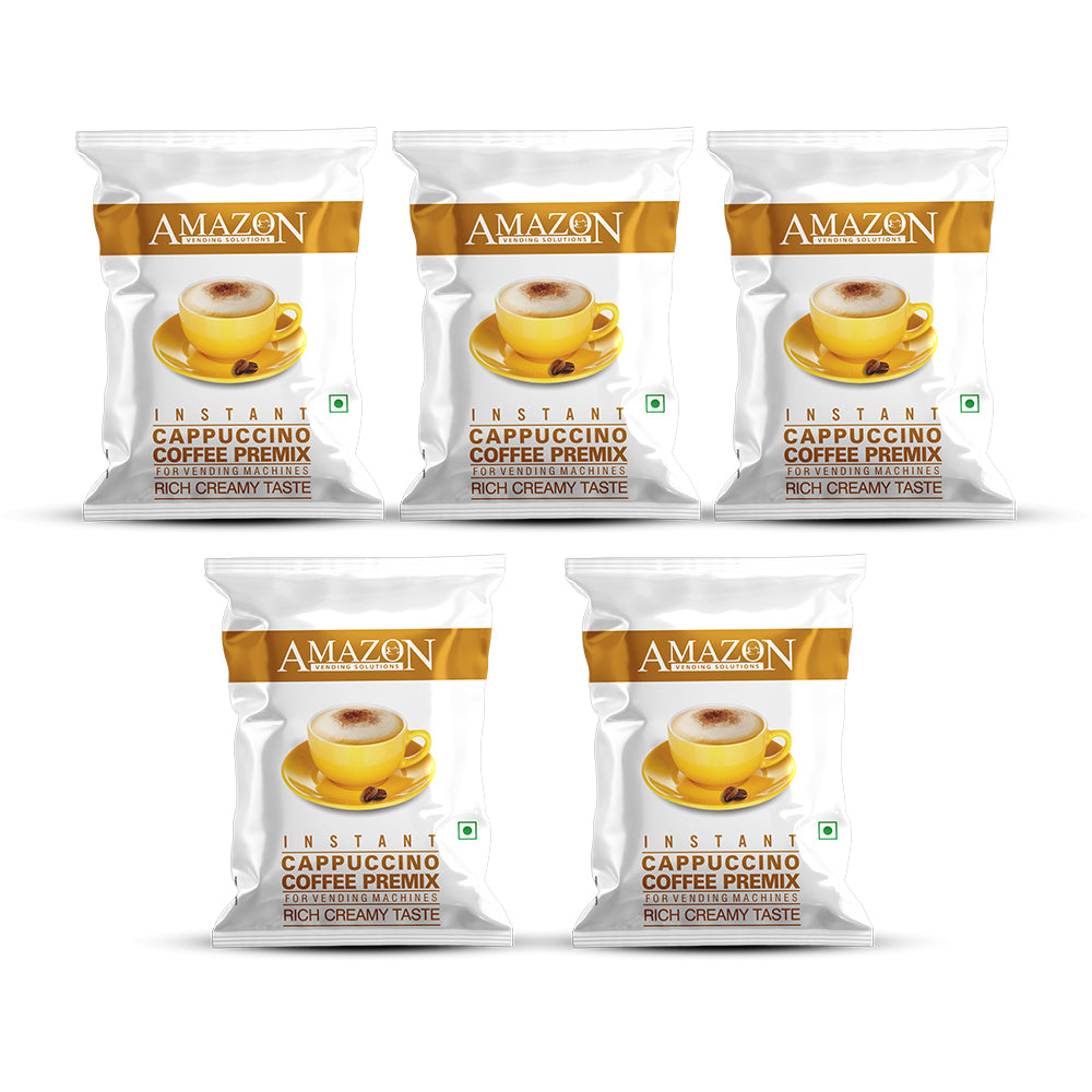 AMAZON Cappuccino 3-in-1 Coffee Premix | Rich Creamy Taste | Uses in Vending Machine