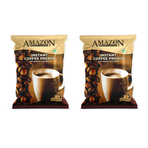 AMAZON Premium 3-in-1 Coffee Premix – Smooth Blend for Vending Machines | Instant Café-Style Coffee