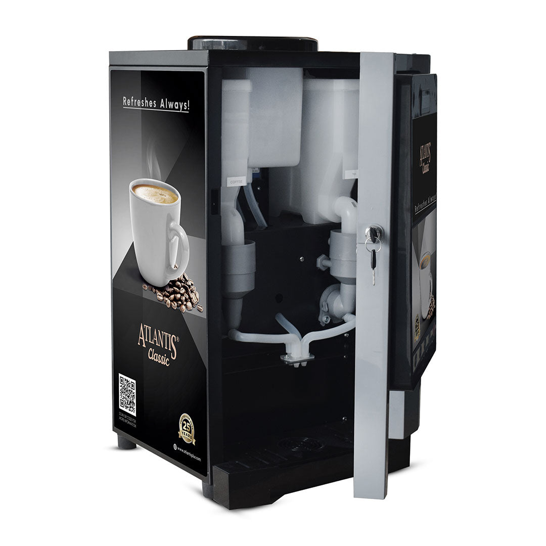 ATLANTIS CLASSIC - 2 Lane Tea-Coffee Vending Machine - 3 Ltrs hot Tank