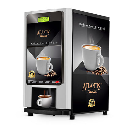 ATLANTIS CLASSIC - 3 Lane Tea and Coffee Vending Machine – 3 Ltrs hot Tank