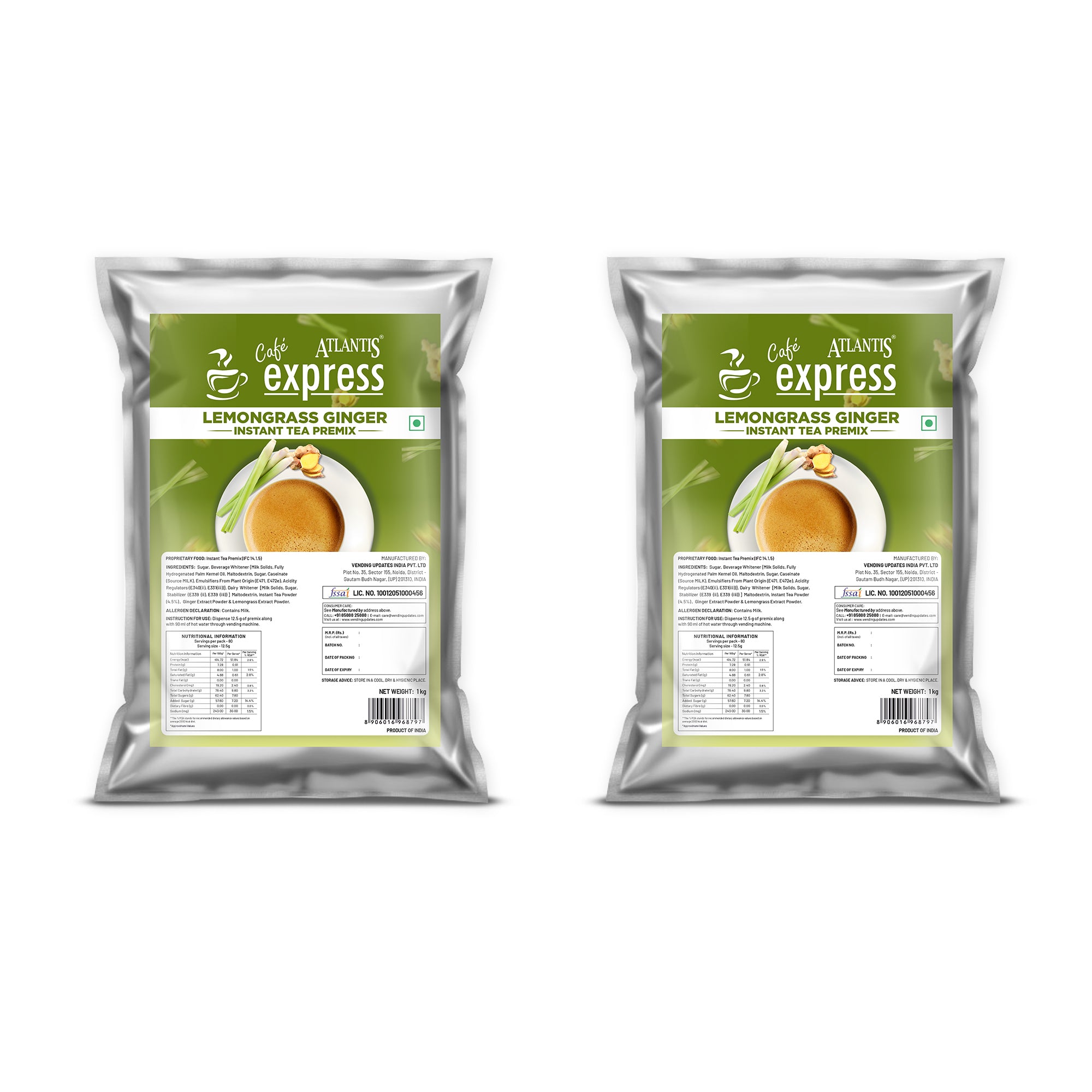 Cafe Express Lemongrass Ginger Tea | 3-in-1 Vending Premix