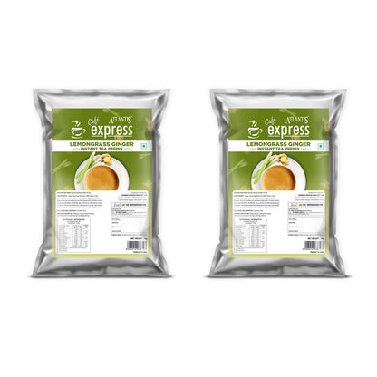 Cafe Express Lemongrass Ginger Tea Premix – 3-in-1 Blend for Vending Machines | No Milk or Sugar Needed