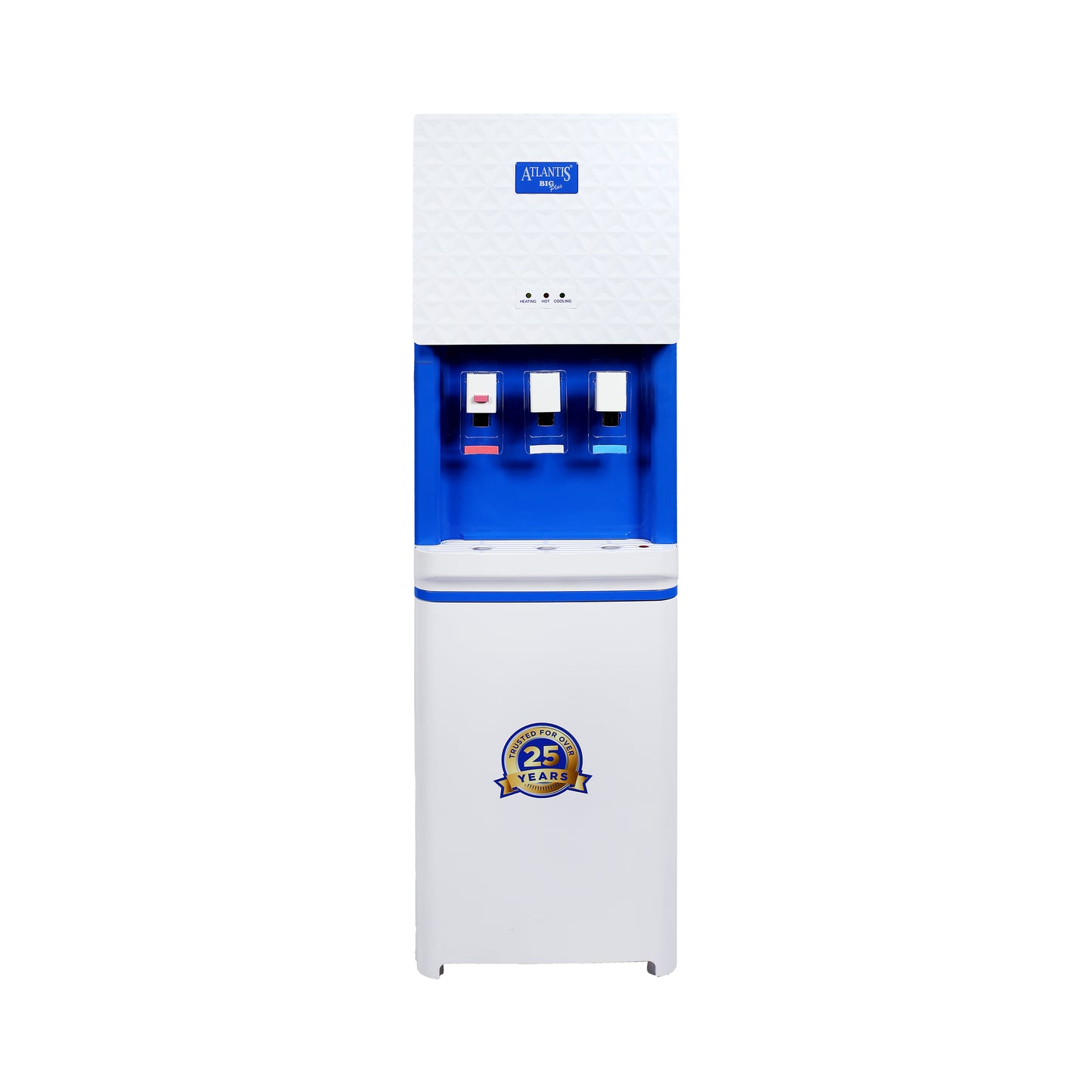 ATLANTIS BIG PLUS Floor Standing Water Dispenser - RO Compatible (Available Space for RO Setup)-3 Taps