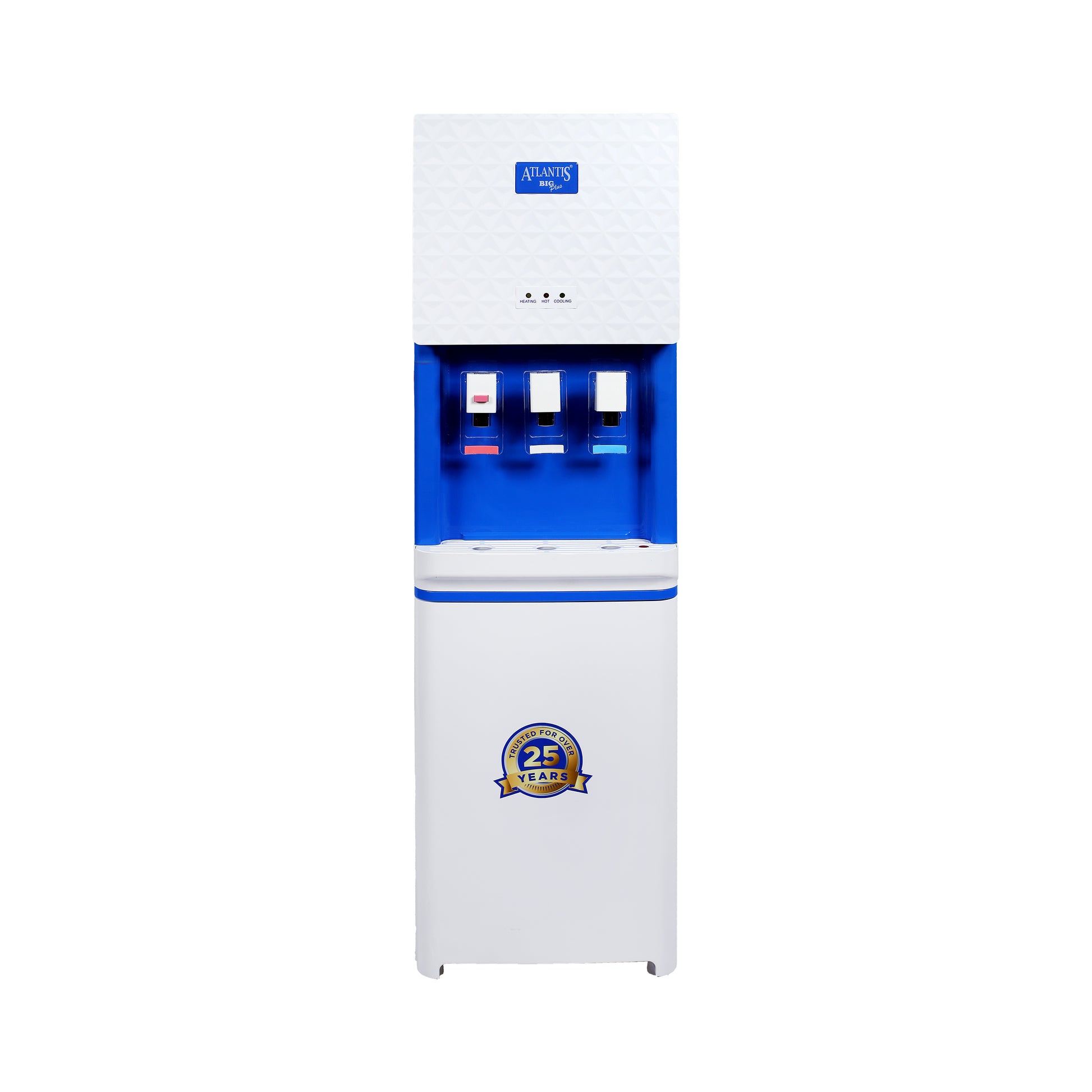 ATLANTIS BIG PLUS Floor Standing Water Dispenser - RO Compatible (Available Space for RO Setup)-3 Taps