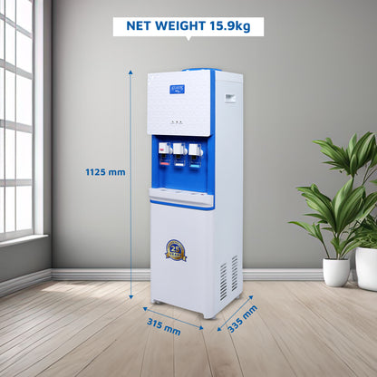 ATLANTIS BIG PLUS (Hot Normal & Cold) Floor Standing Water Dispenser-3 Taps | High-Capacity Compressor