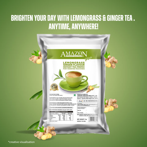 AMAZON Plus 3-in-1 Lemongrass Ginger Tea Premix 