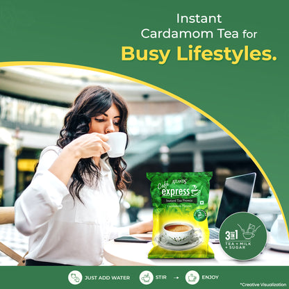 Cafe Express 3-in-1 Cardamom Tea Premix – 1kg Pack | Bold Flavour for Vending Machines | No Milk or Sugar Needed